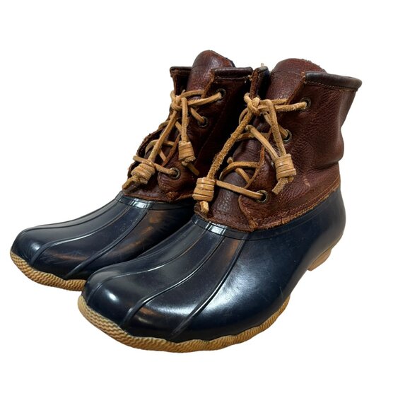 Sperry Top Sider Brown Leather Duck Boots - Picture 2 of 9